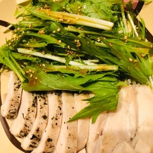 水菜チョレギサラダ☆自家製ドレッシング